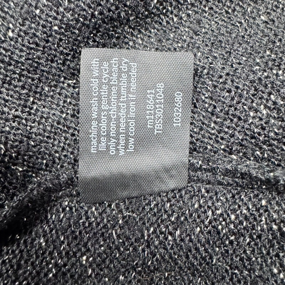Lane Bryant Black Silver Shimmer Top NEW Sz 18/20 Asymmetric Tunic Lagenlook - Picture 11 of 12